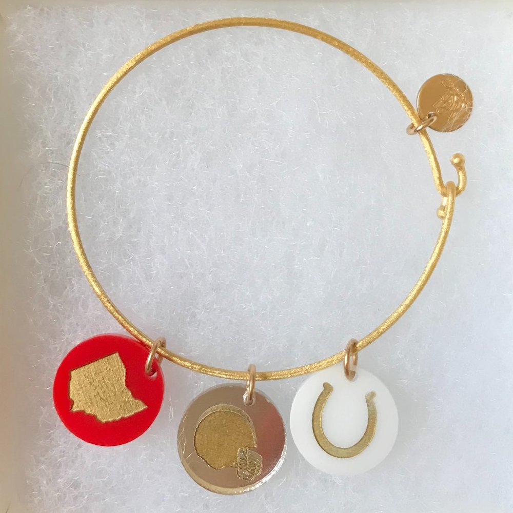 Ohio State-Themed Charm Bracelet